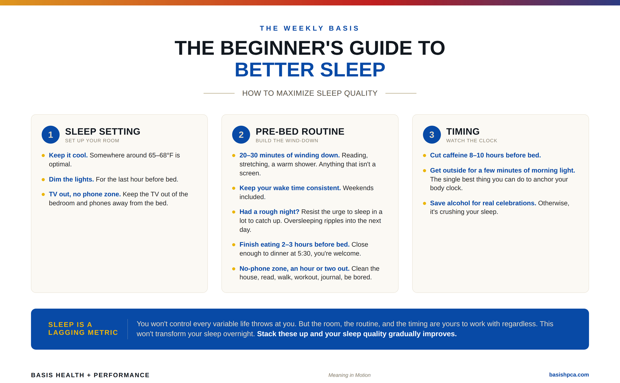 The Beginner's Guide to Better Sleep