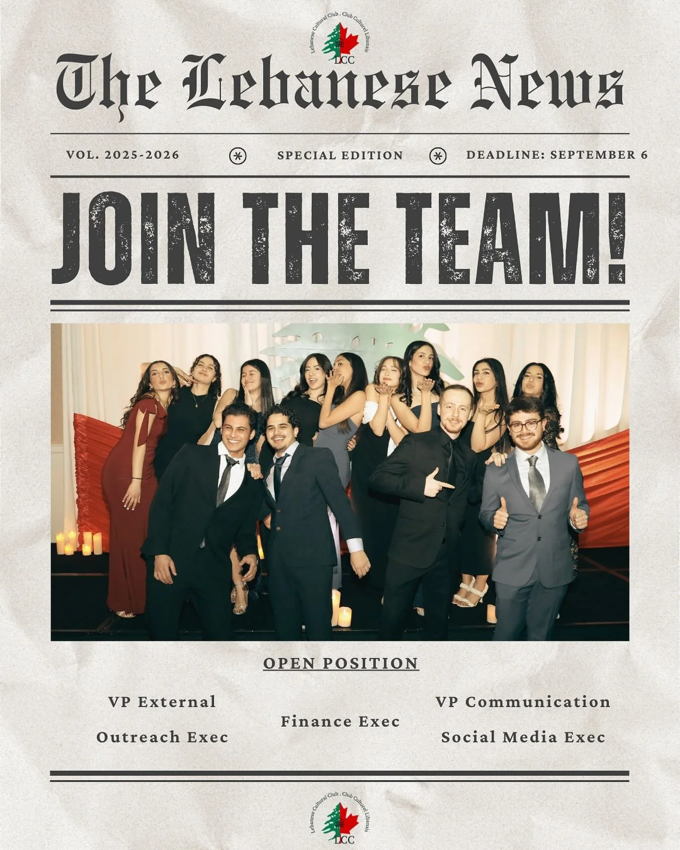 Sa2alouna l ness if we were recruiting, and we are! π±π§β¨
We’re looking for passionate people to join our team. Positions are listed in the post. Don’t miss your chance, applications close September 6 (end of day).
π applications are clo
