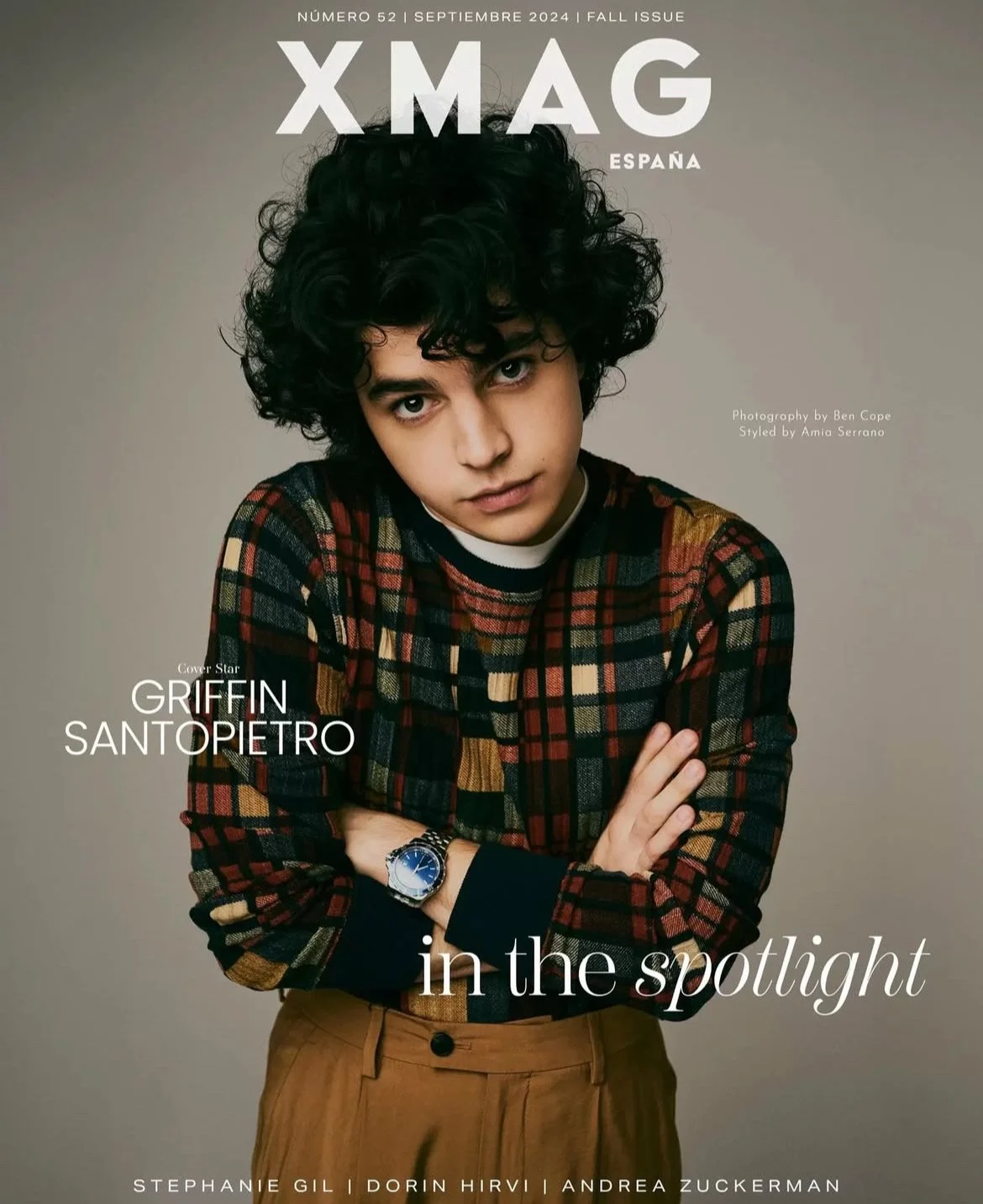 Stylist Assistant to Amia Serrano: Griffin Santopietro - Cover story for XMAG.