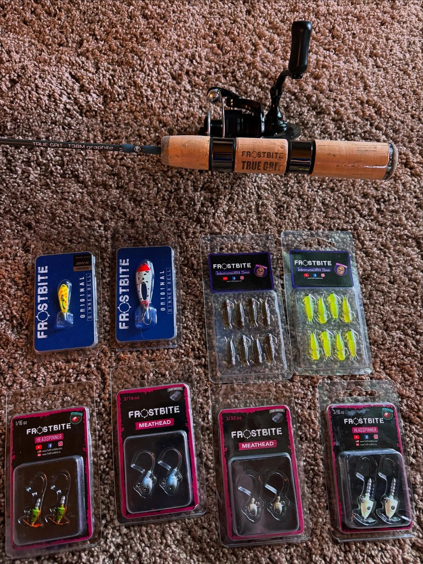 @fishfrostbite delivery day!
My first Frostbite combo - 38&rdquo; True Grit medium power graphite rod, and Diesel 1000 reel. 
Paired with these extra goodies, it&rsquo;s going to be a good ice season!