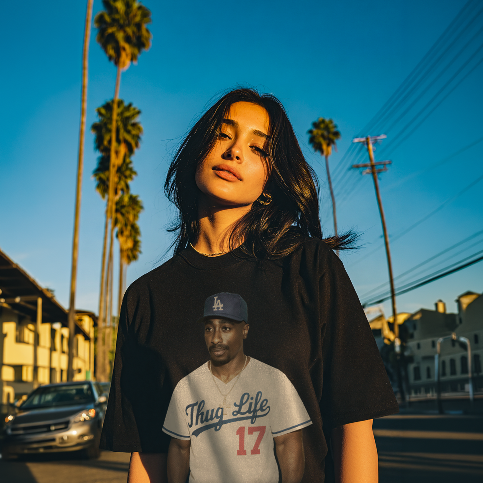 West Coast Legend, LA T-Shirt in Black (Unisex) LIMITED EDITION