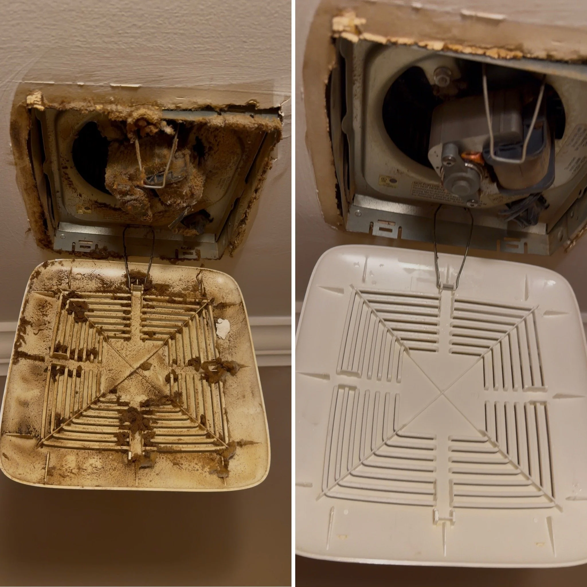 Not cleaning these items can cause thousands in damage when your exhaust is unable to remove moisture properly will cause mold and mildew issues.