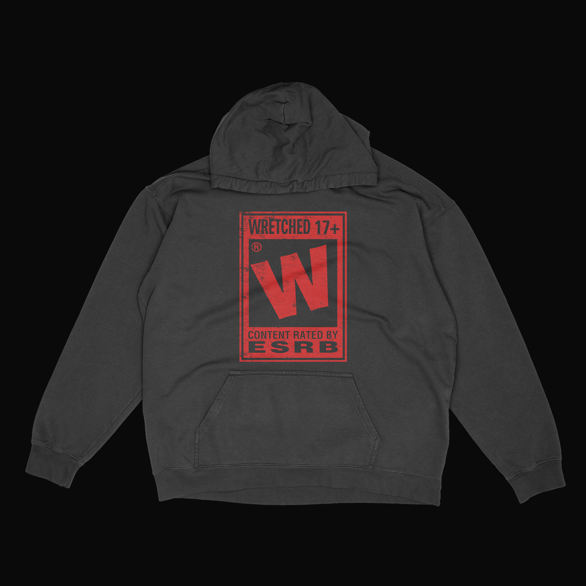 Wretched ESRB Sweatshirt Front.png