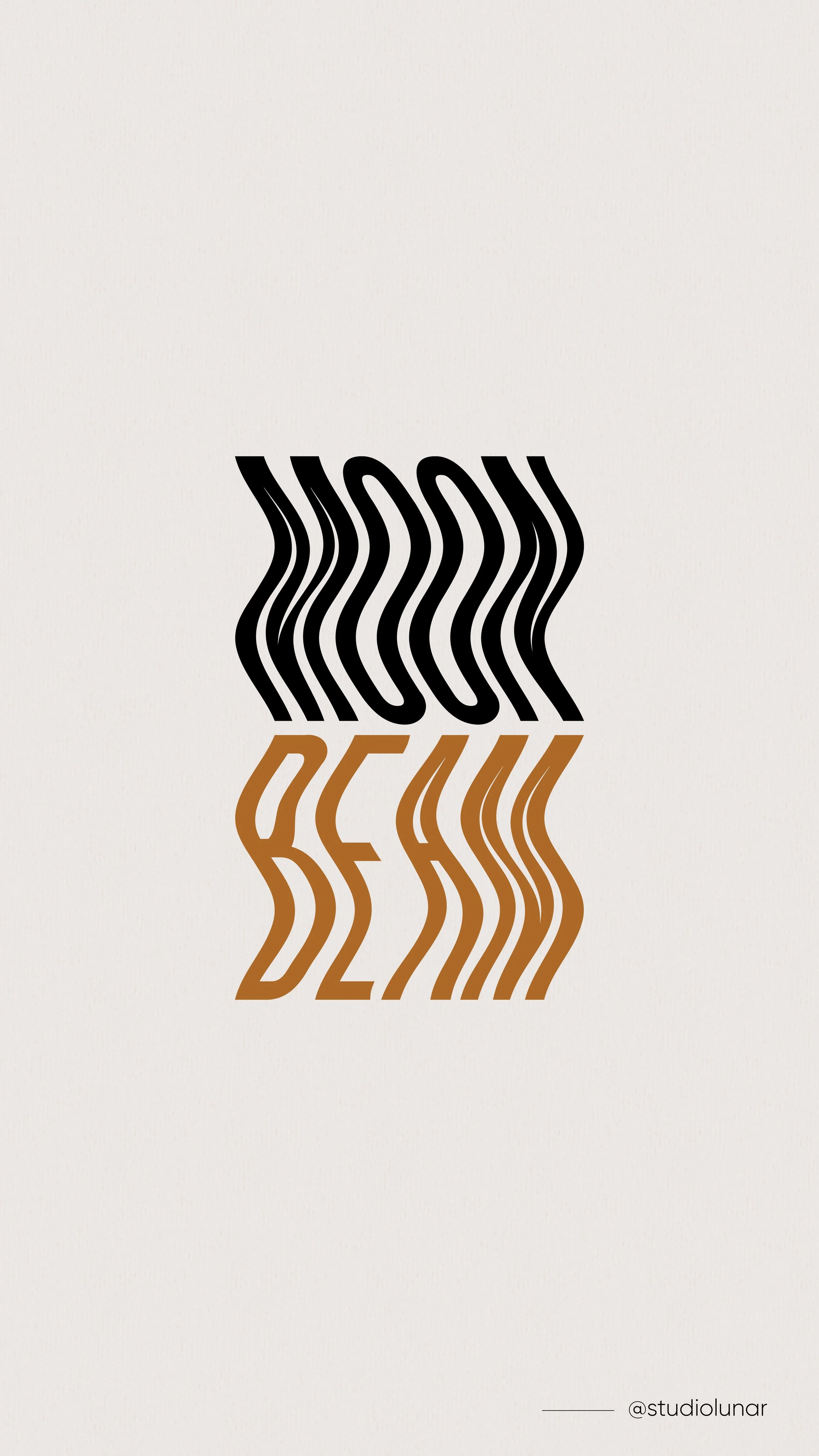 Experimental typographic design with wavy text