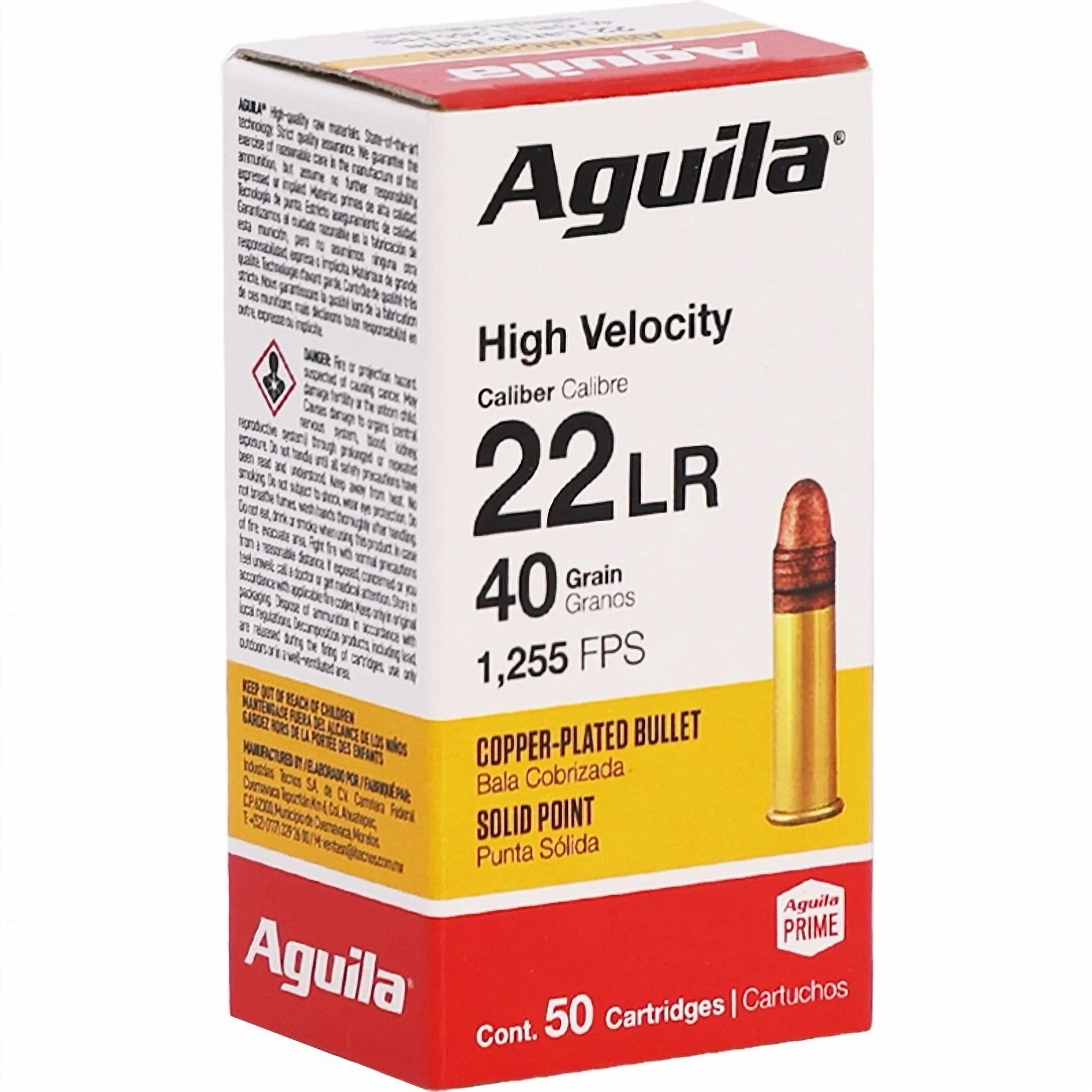 Aguila High Velocity .22 LR 40GR CPSP