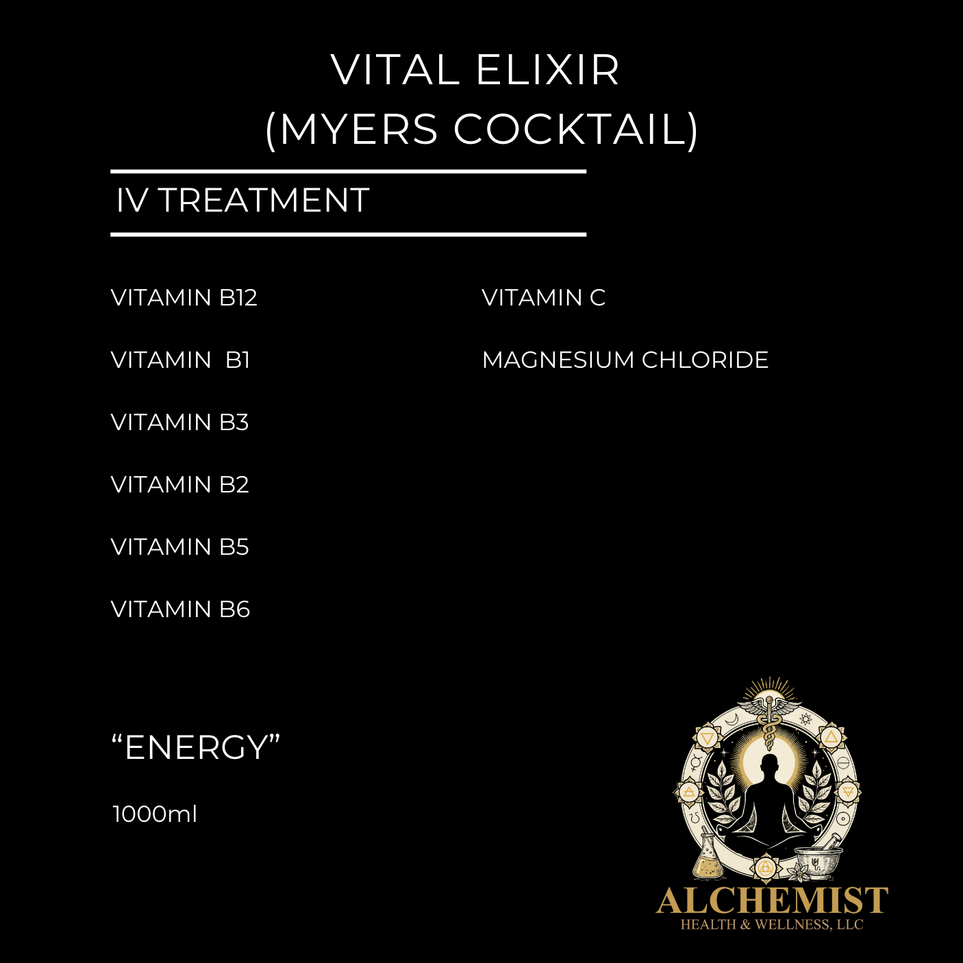 VITAL ELIXIR (MYERS COCKTAIL)
