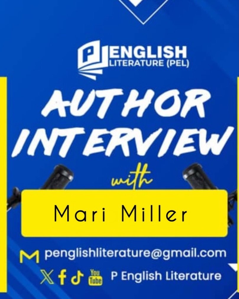 Interview happens on Saturday, 18 April 2026. I&rsquo;ll let you know when it&rsquo;s posted on YouTube.  www.marimillerwrites.com.  #penglishliterature