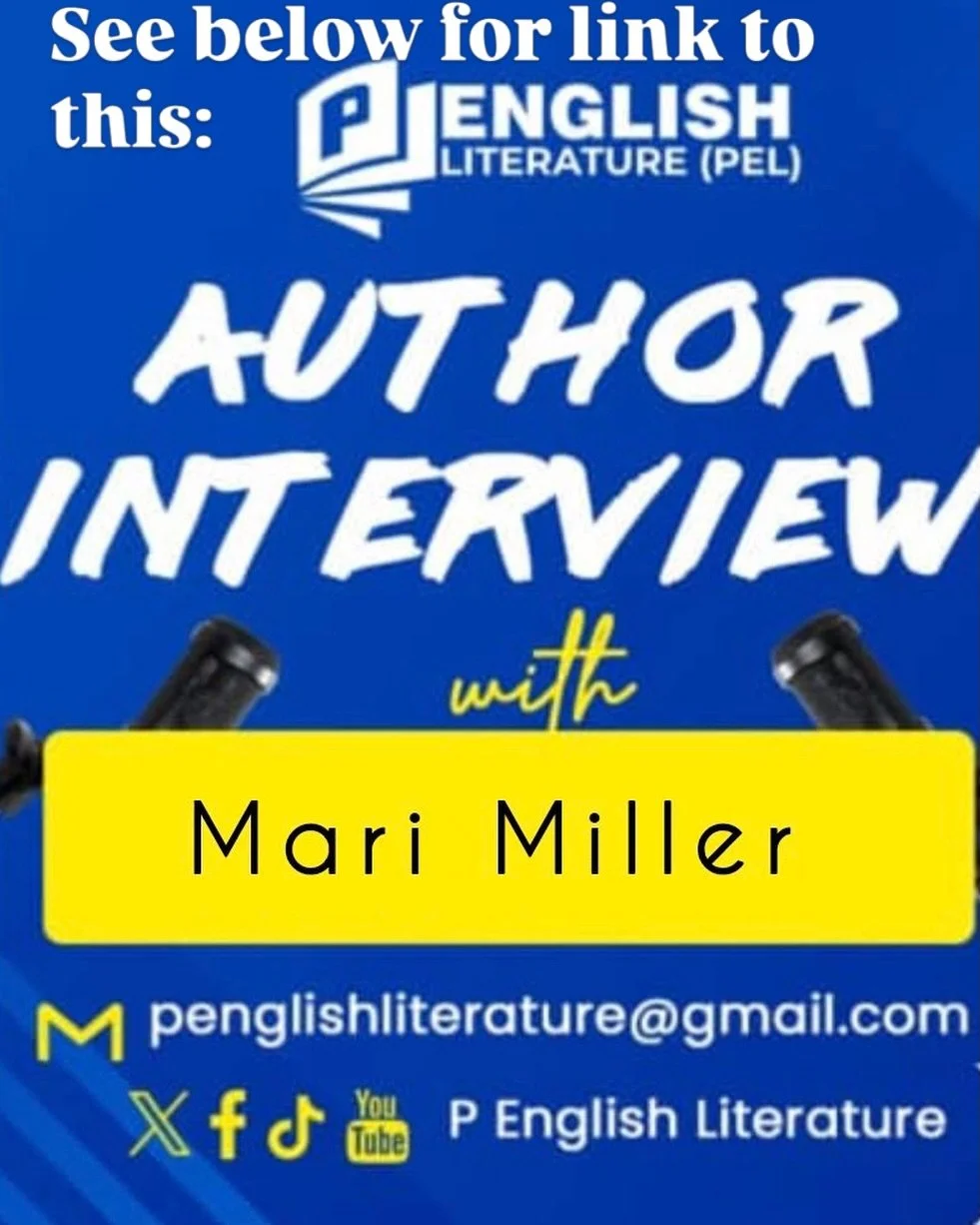 My interview with Peter Okonkwo was so much fun even when talking about some of the more emotional aspects of my book. Watch the entire interview at https://youtu.be/OtkJE-O8kI8?si=G4UkuPUFmsaZRiTn
OR on my website www.marimillerwrites.com. #penglish