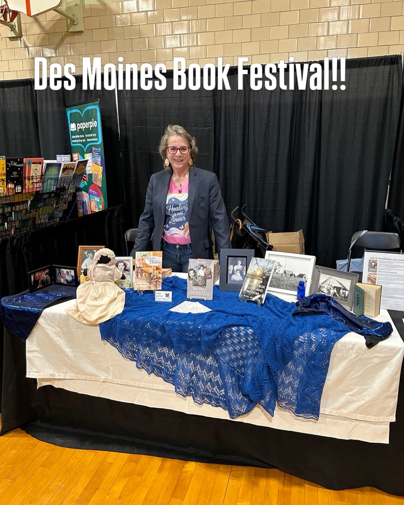 Enjoyed talking with people this afternoon at the Des Moines Book Festival at the Franklin Event Center!! Read more about me, my books, and connect with book reviews and interviews at www.marimillerwrites.com.