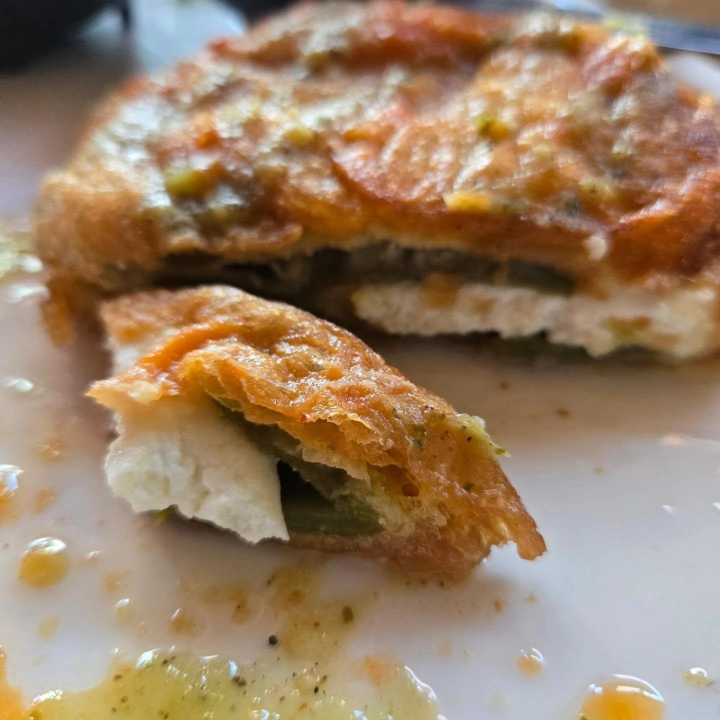 Research and Development Day 

Relleno de Nopal

Who wants to try a Cactus Relleno?

So delicious, cheesy, the nopal has a slight crunch.

#sfeats 
#nopal
#mexican