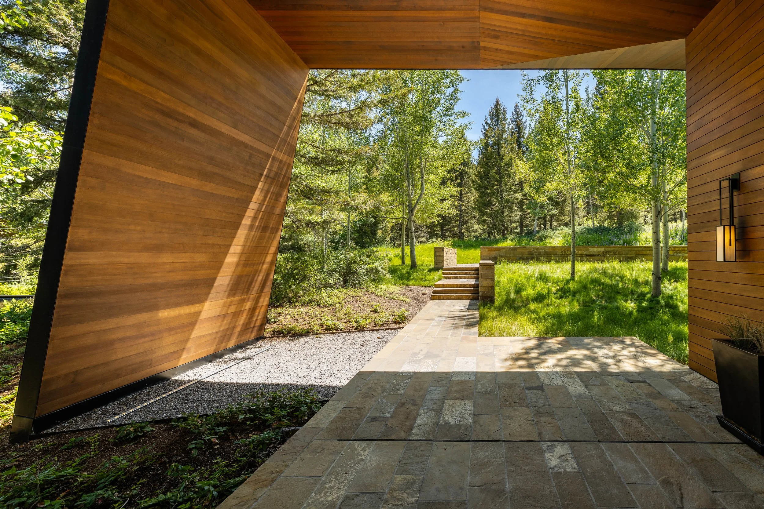 Warm Cedar & Architectural Steel