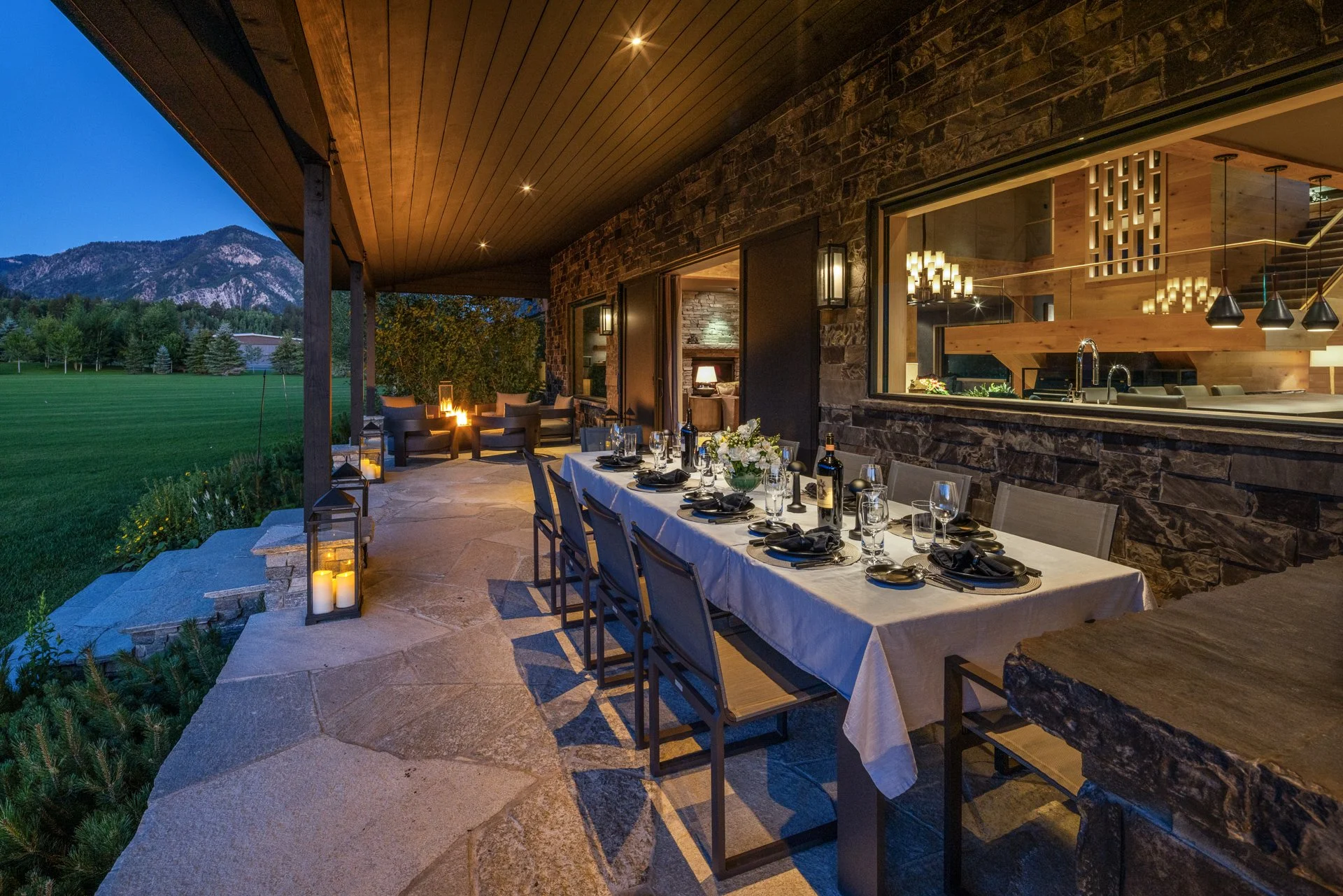 Expansive outdoor living spaces