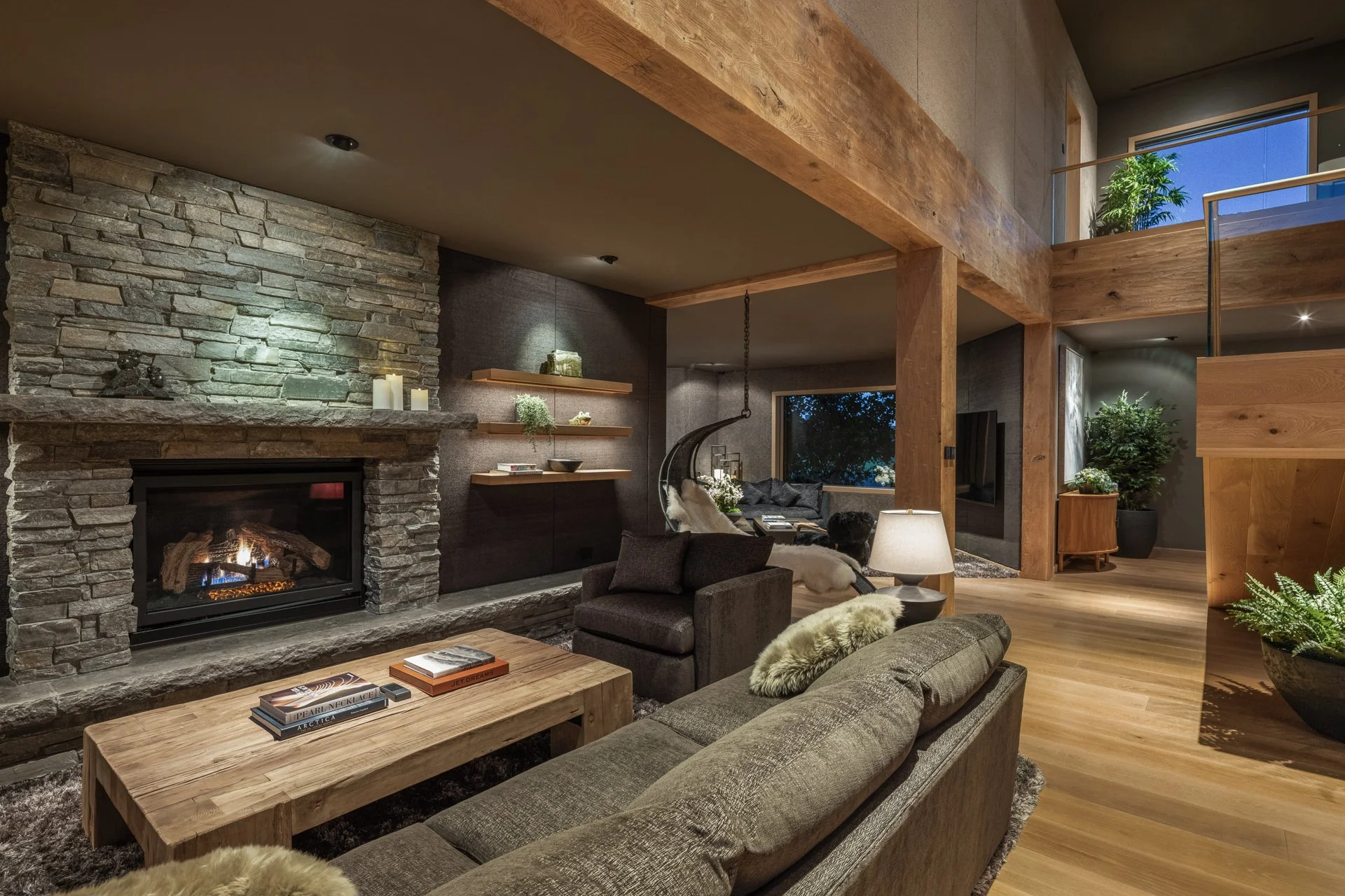 White Oak flooring and accent walls