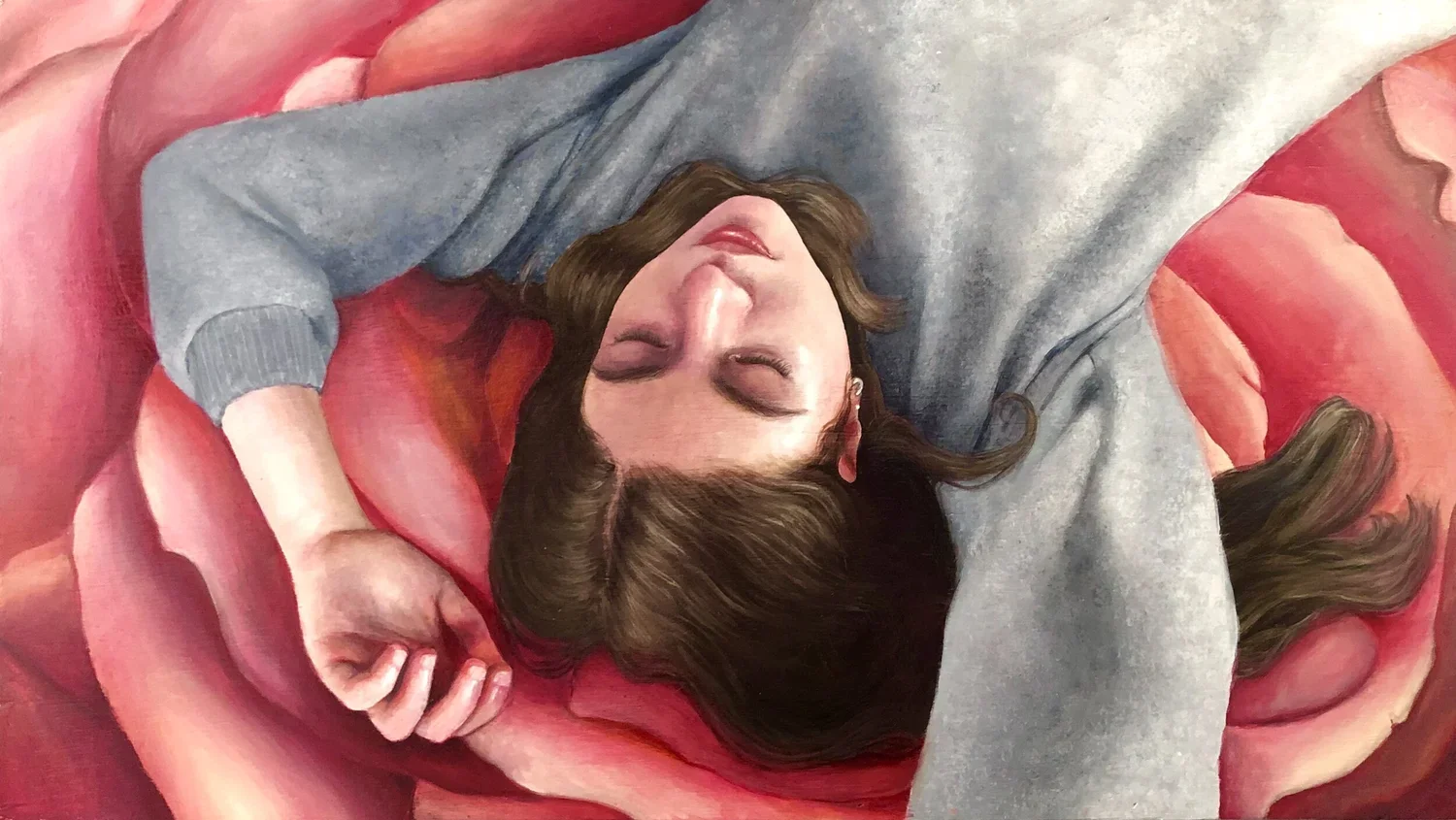 Rosebed (2020, acrylic)