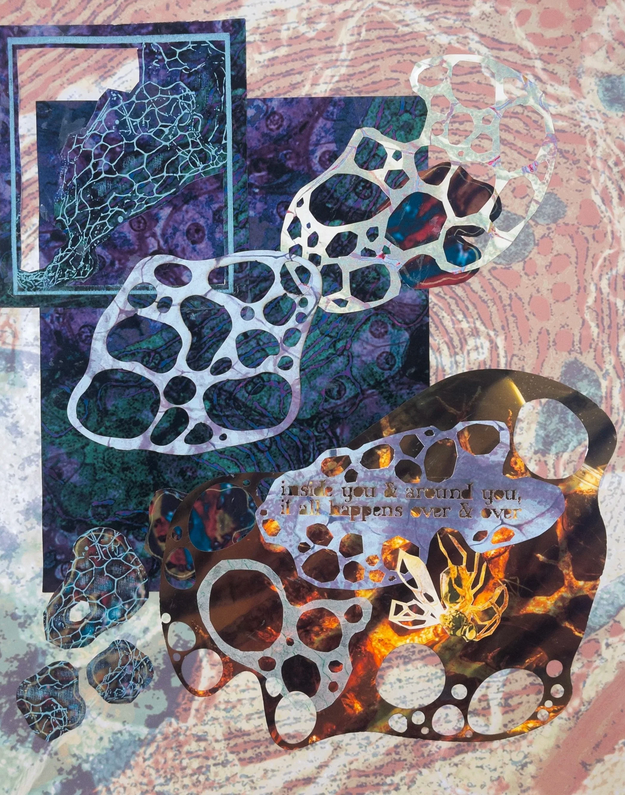 inside you & around you, it all happens over & over (2025, collage)