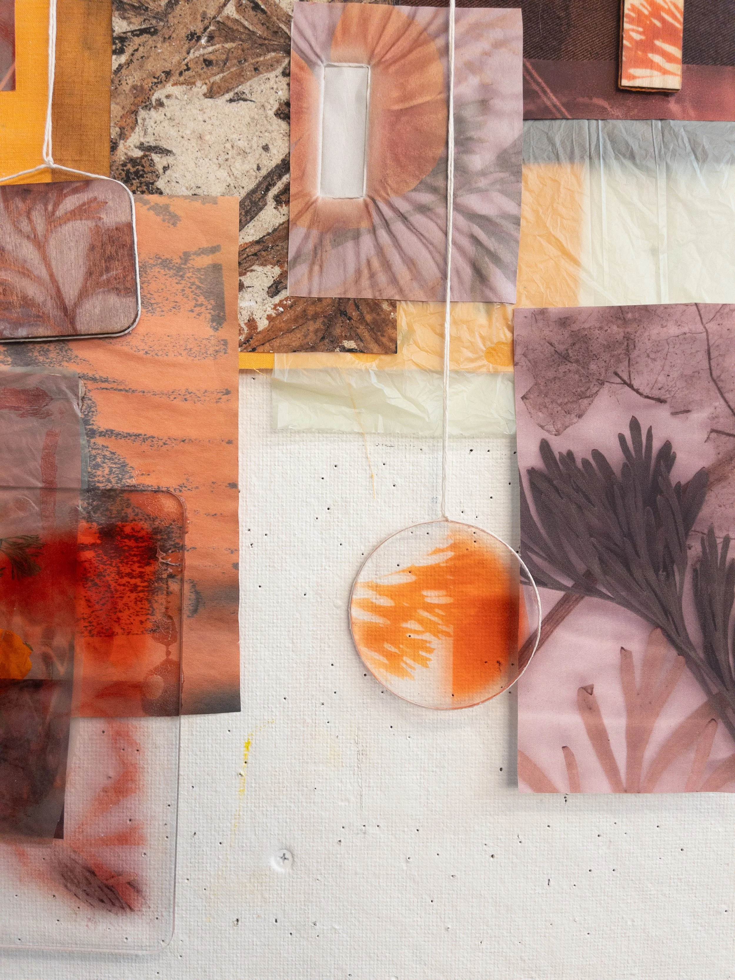 poppies bloom from the seeds of my heart i've scattered in california (2025, mixed media)