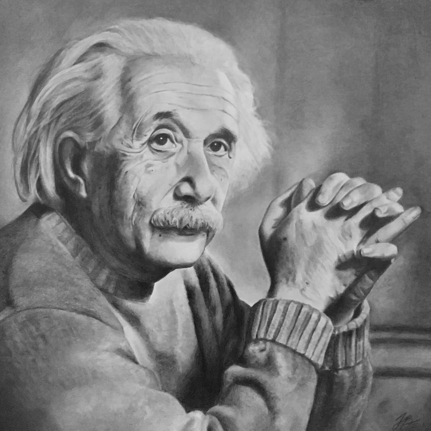 Einstein (2018, graphite)