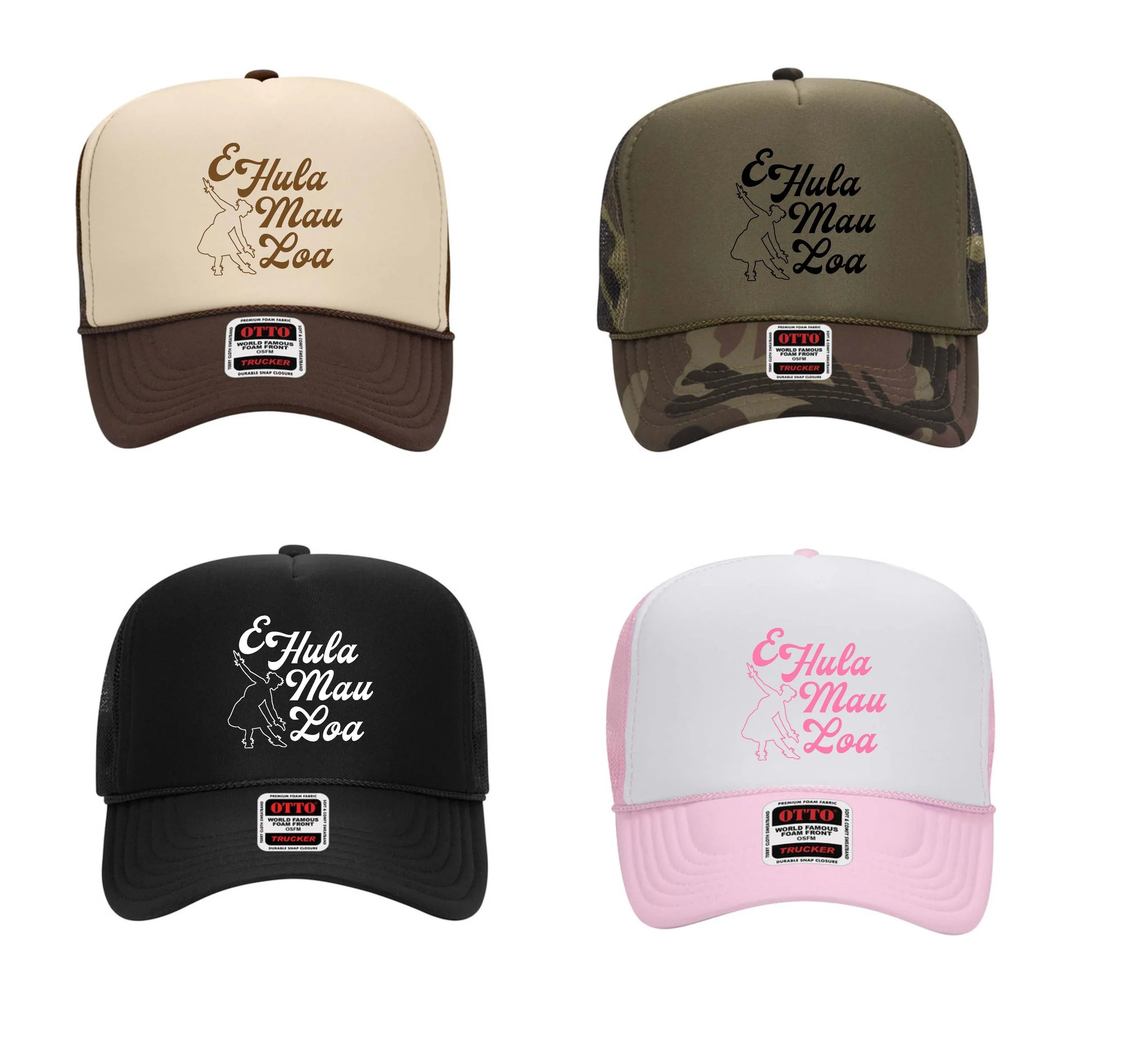 E Hula Mau Loa - Foam Trucker Hat