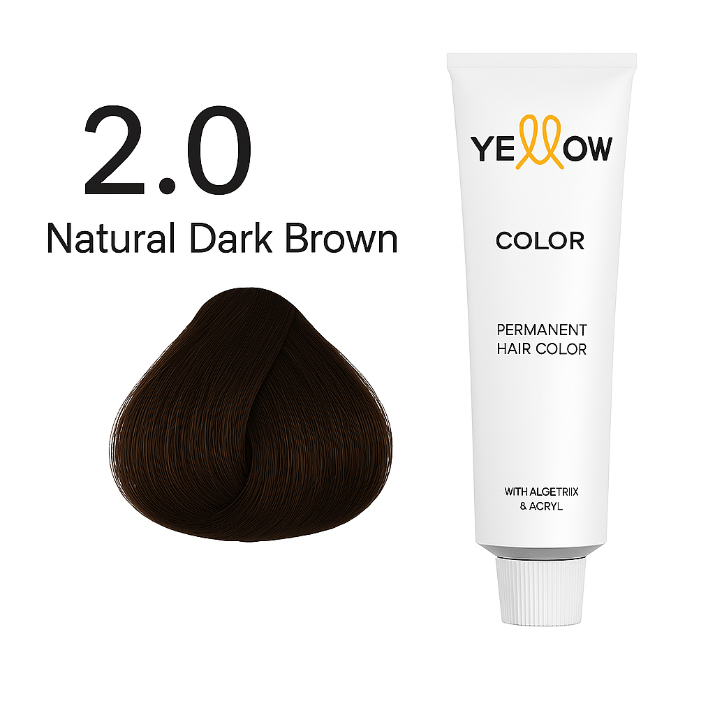 ALFAPARF YELLOW COLOR 2.0 DARKEST NATURAL  BROWN 3.5 OZ.
