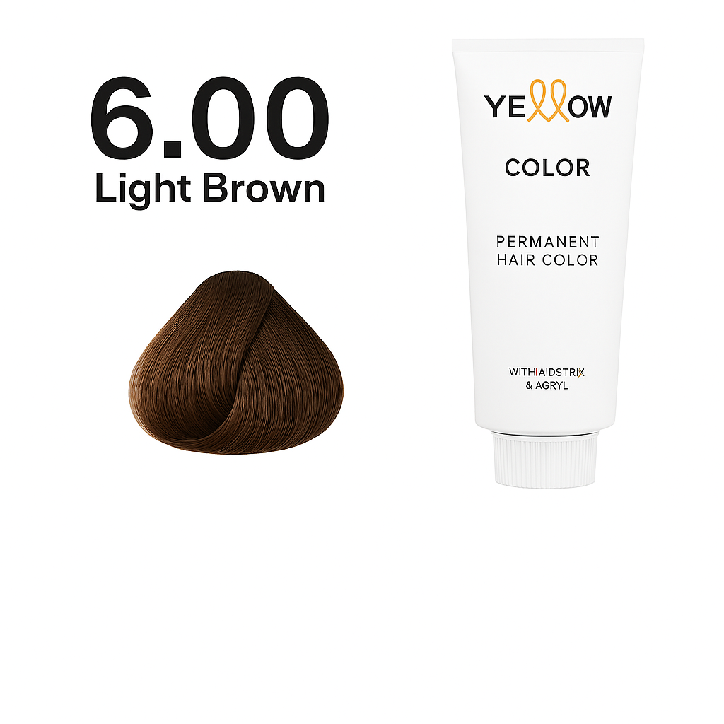 ALFAPARF YELLOW COLOR 6.00 - DARK INTENSE BLONDE 3.5 OZ