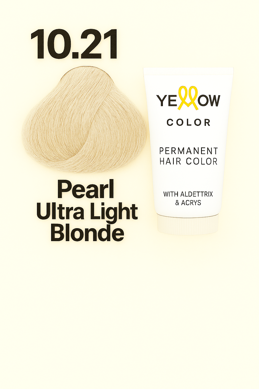 ALFAPARF YELLOW COLOR 10.21 - LIGHTEST VIOLET ASH BLONDE 3.5 OZ