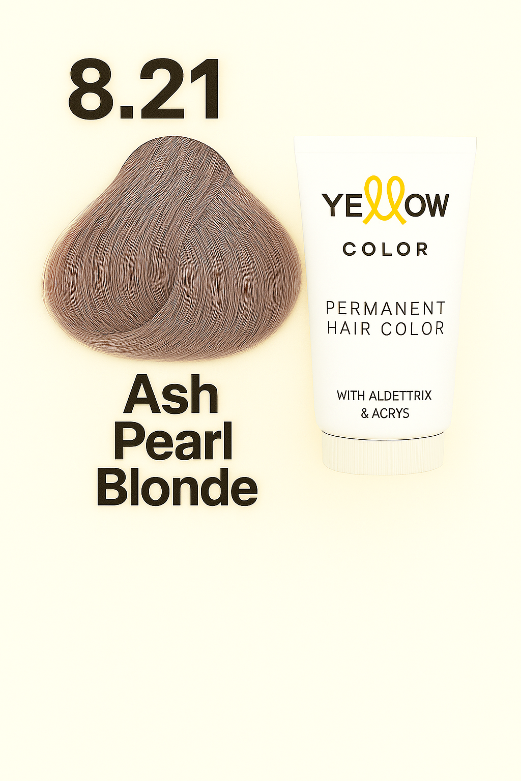 ALFAPARF YELLOW COLOR 8.21 - LIGHT VIOLET ASH BLONDE 3.5 OZ