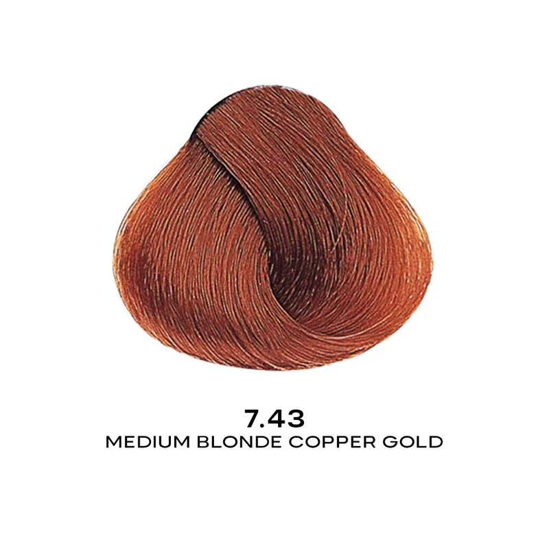 ALFAPARF EVOUTION COLOR 7.43 - MEDIUM BLONDE COPPER GOLD 2.05 OZ