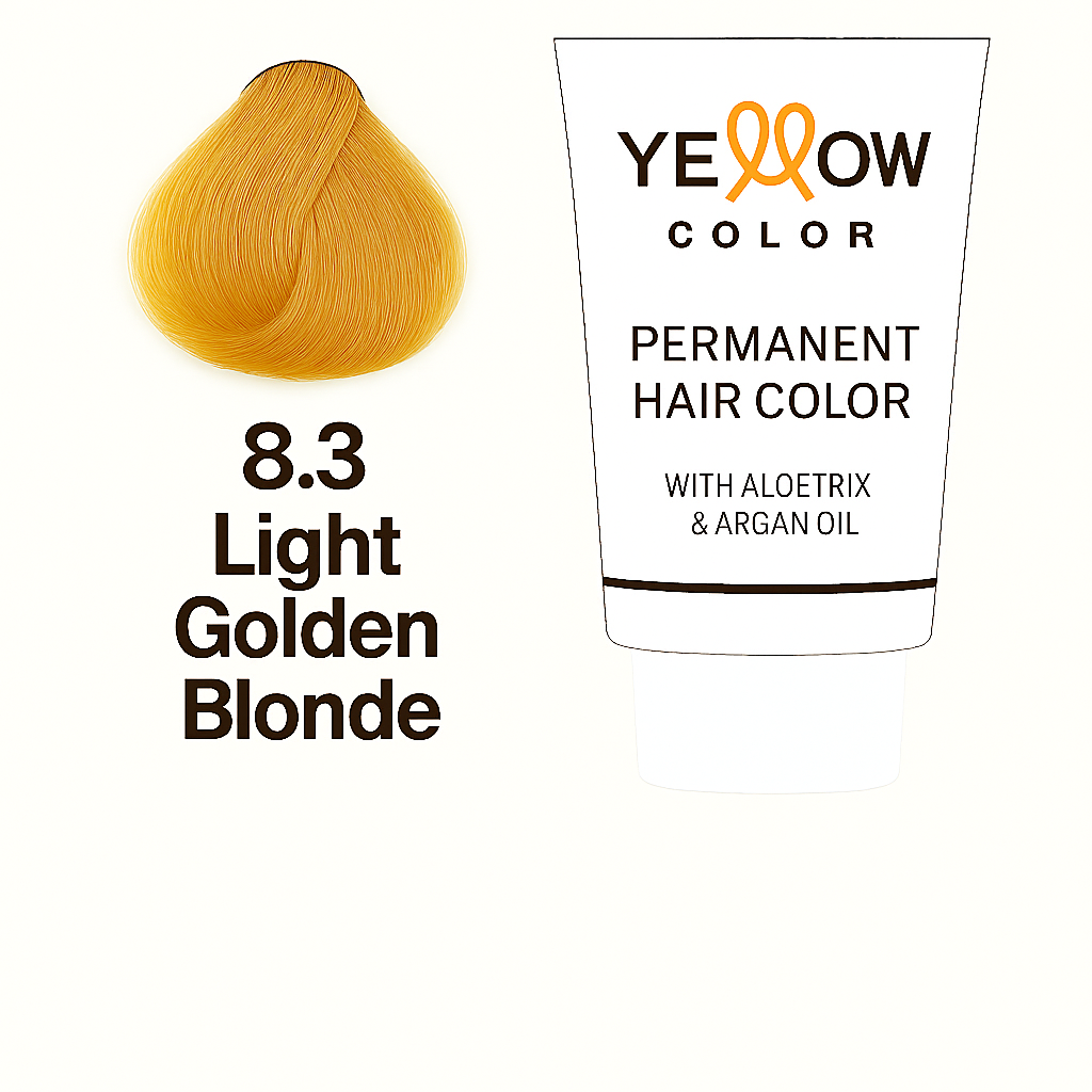 ALFAPARF YELLOW COLOR 8.3 - LIGHT GOLDEN BLONDE 3.5 OZ