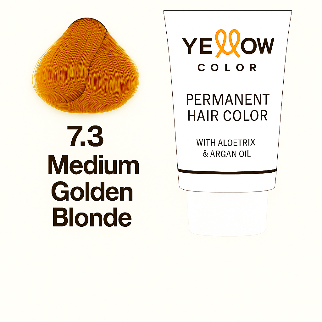 ALFAPARF YELLOW COLOR 7.3 - MEDIUM GOLDEN BLONDE 3.5 OZ