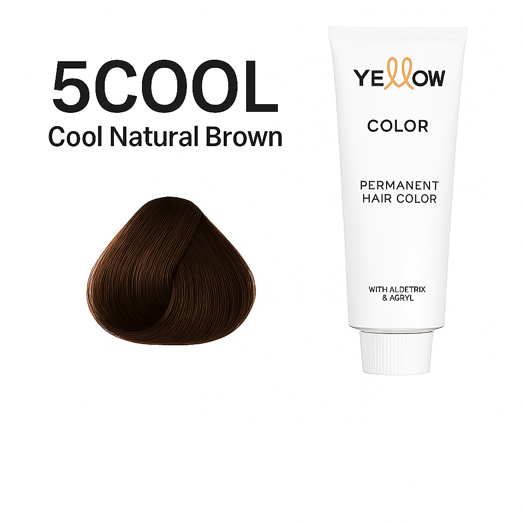 ALFAPARF YELLOW COLOR  5COOL – COOL LIGHT NATURAL BROWN 3.5 OZ