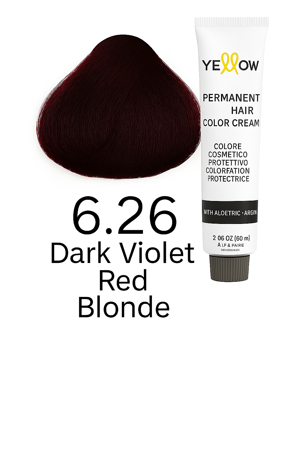 ALFAPARF YELLOW COLOR 6.26 - DARK VIOLET RED BLONDE 3.5 OZ
