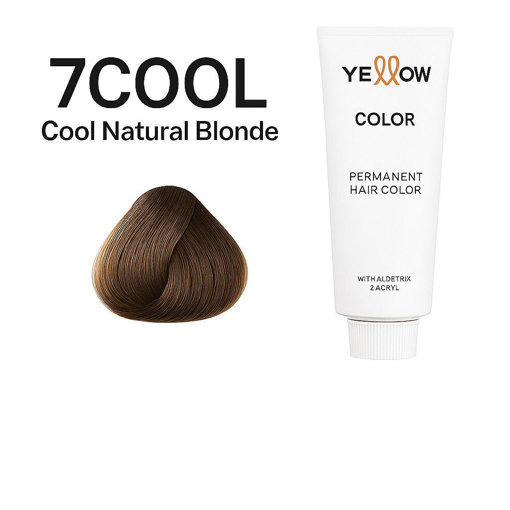 ALFAPARF YELLOW COLOR 7 Cool - COOL MEDIUM NATURAL BLONDE 3.5 OZ