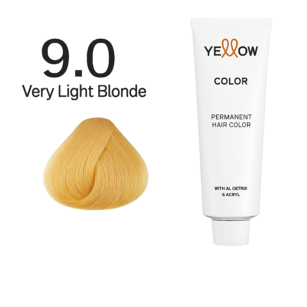 ALFAPARF YELLOW COLOR 9.0 -VERY LIGHT NATURAL BLONDE 3.5 OZ
