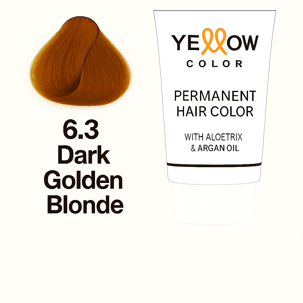 ALFAPARF YELLOW COLOR 6.3 - DARK GOLDEN BLONDE 3.5 OZ