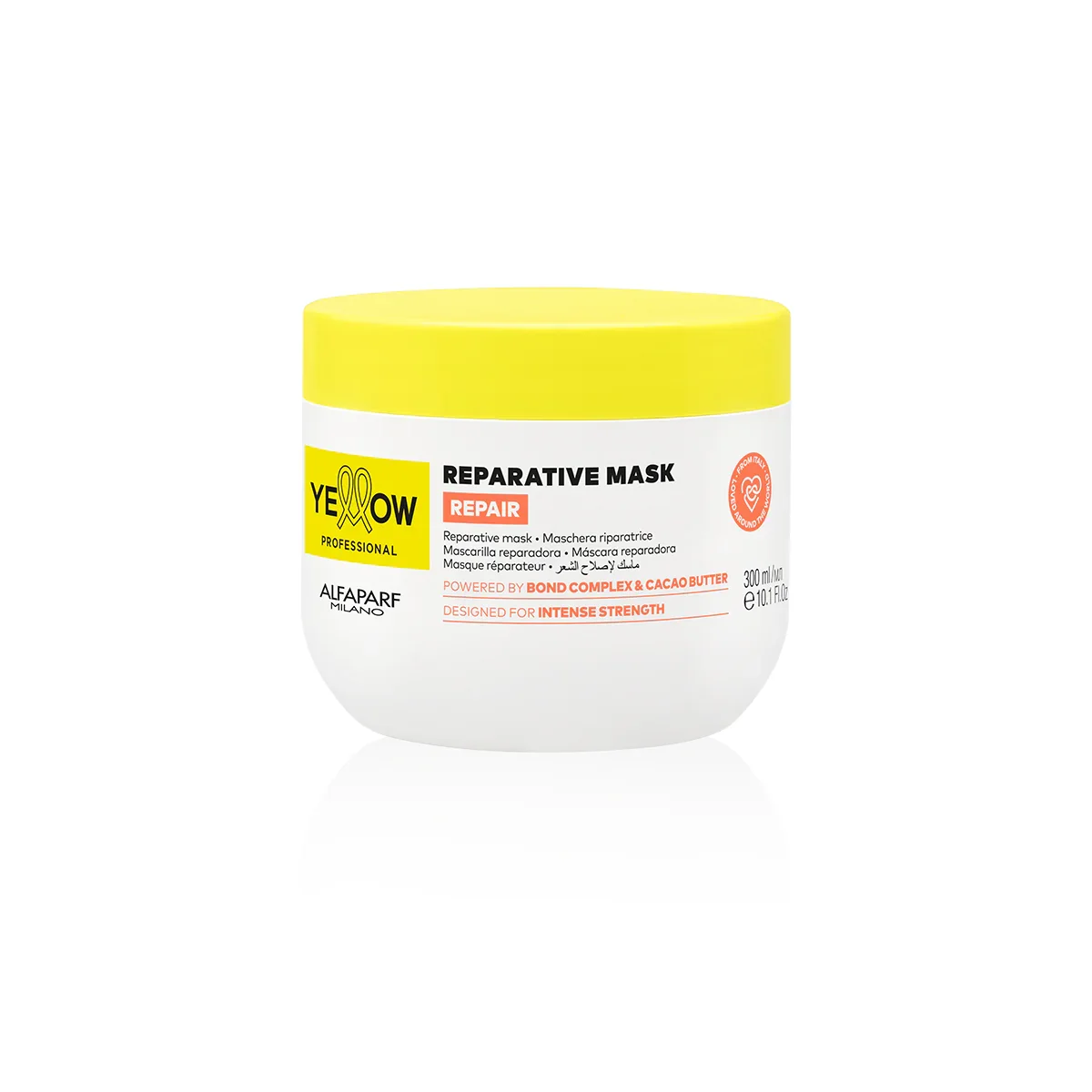 ALFAPARF YELLOW REPARATIVE MASK 300 ML.webp