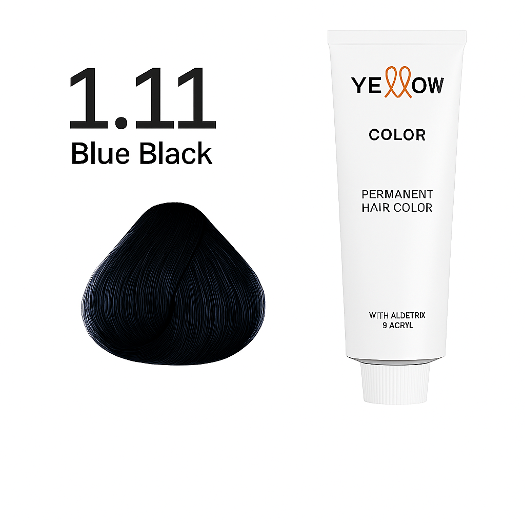 ALFAPARF YELLOW COLOR 1.11 - BLUE BLACK 3.5 OZ.