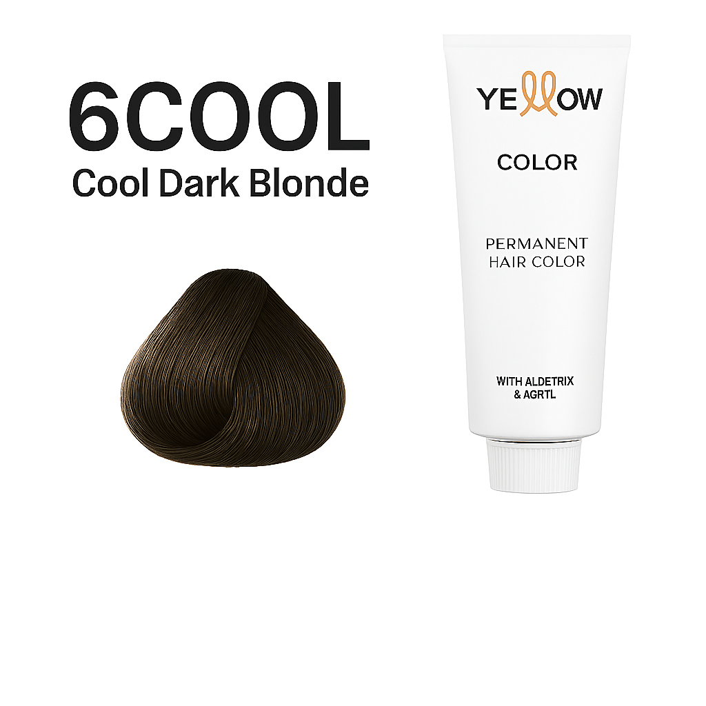 ALFAPARF YELLOW  COLOR  6 Cool - COOL DARK NATURAL BLONDE 3. 5OZ