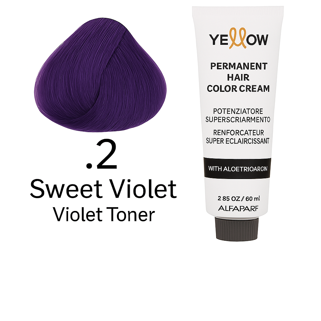 ALFPARF YELLOW .2 PURE TONER SWEET VIOLET 3.5 OZ