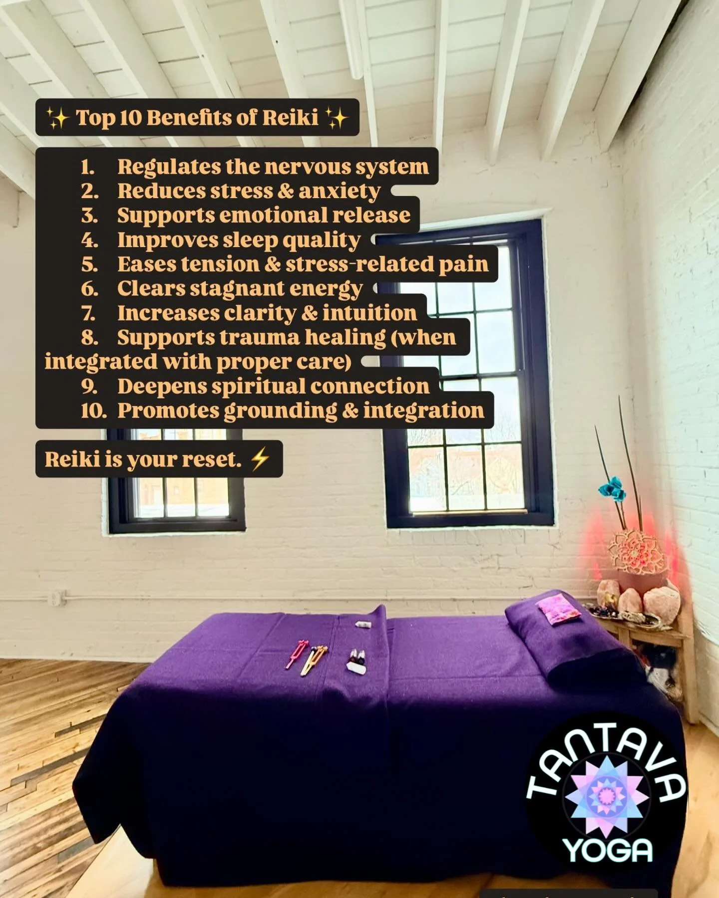 Appointments available ✨ L1 Training 3.28! More info on our website✨www.tantavayoga.com

#reiki #reikihealing #energywork #universal #balance