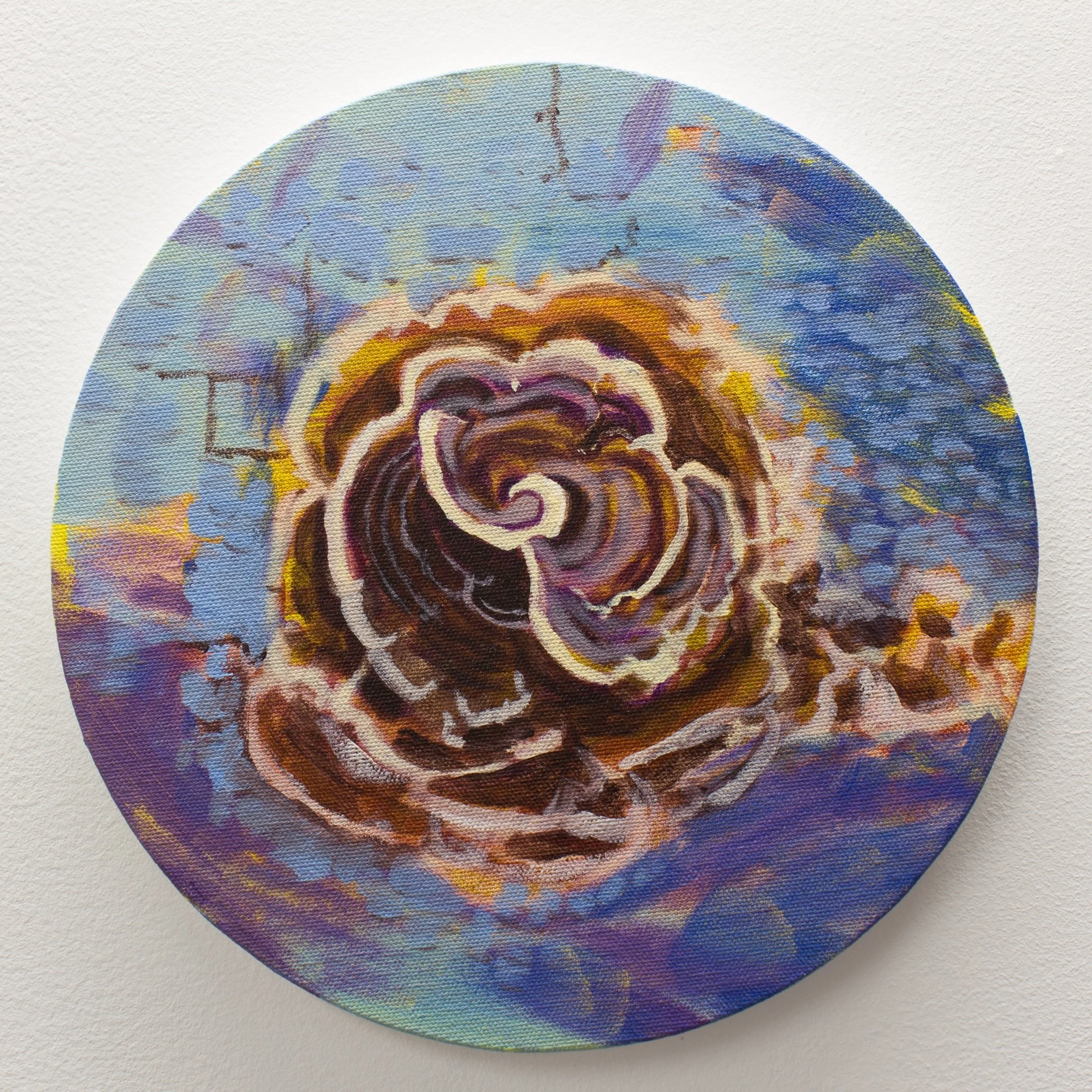 turkeytail mushroom art trametes versicolor painting
