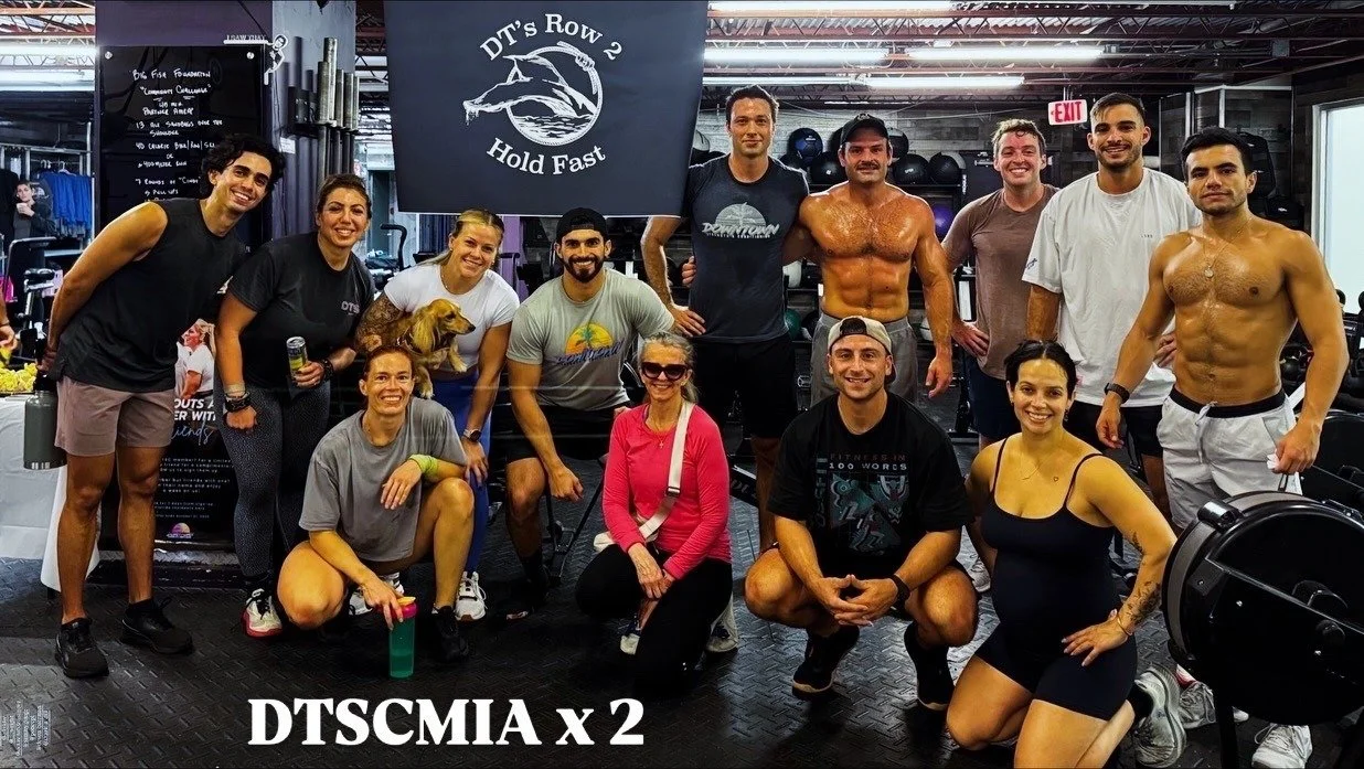 The group labeled DTSCMIA x 2 poses at DT’s Row 2025.