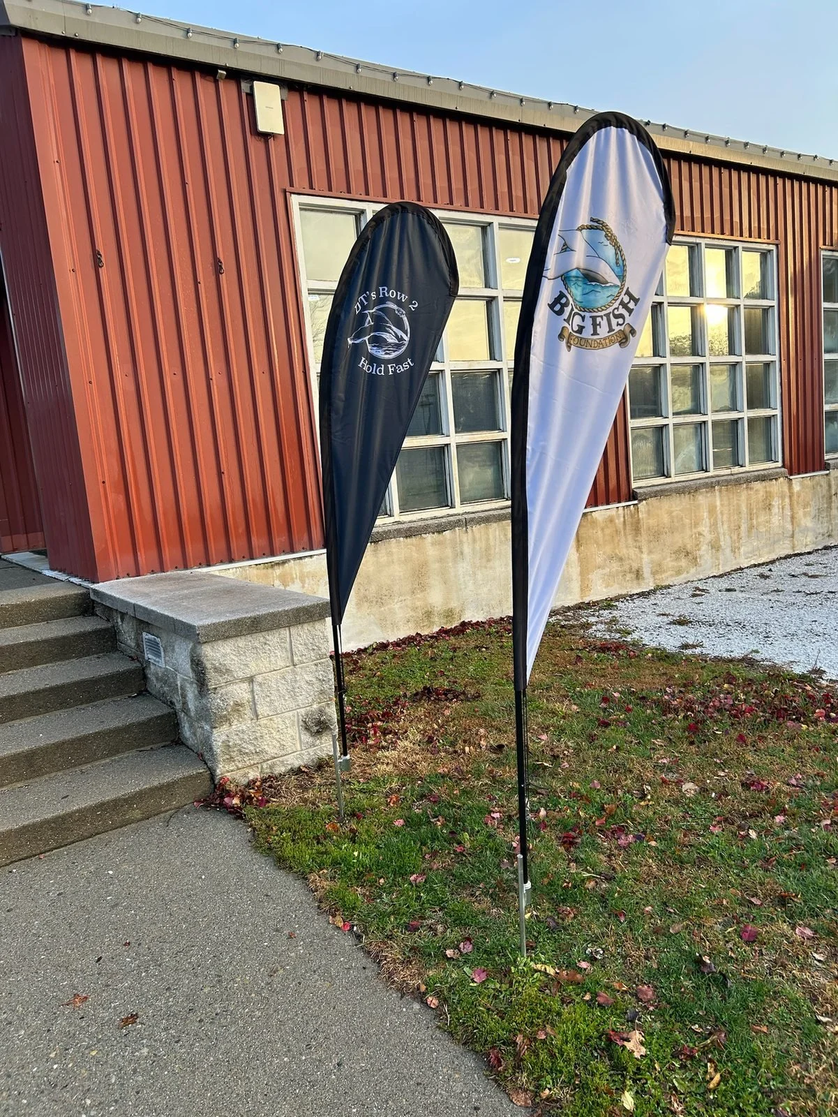 DT’s Row event flags outside the venue in 2025.