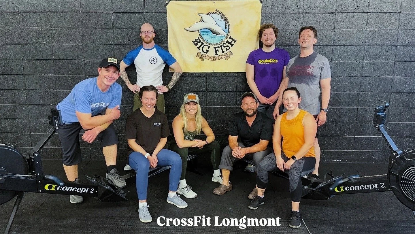 CrossFit Longmont participants pose for a team photo at DT’s Row 2025.