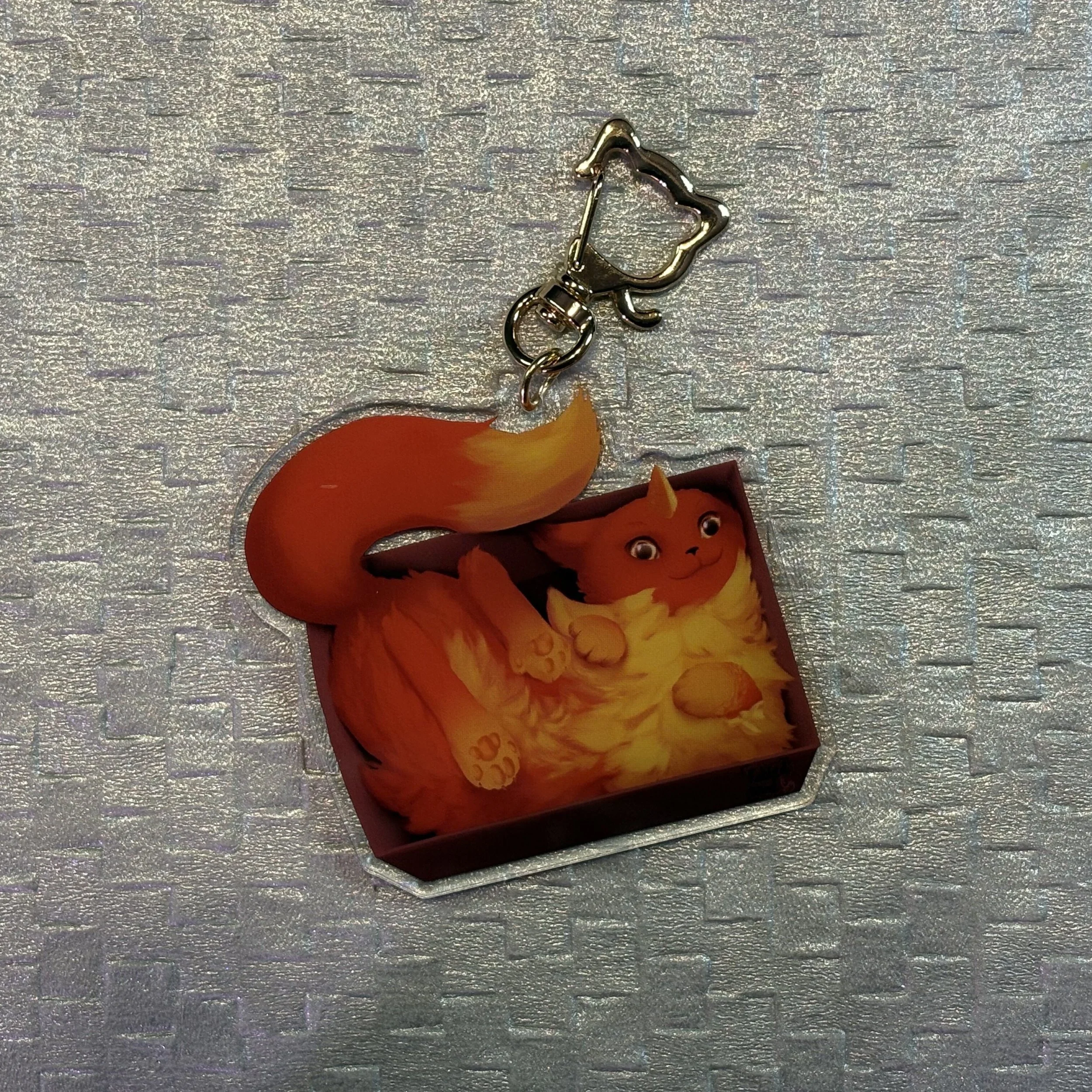 Peace in a Box Keychain