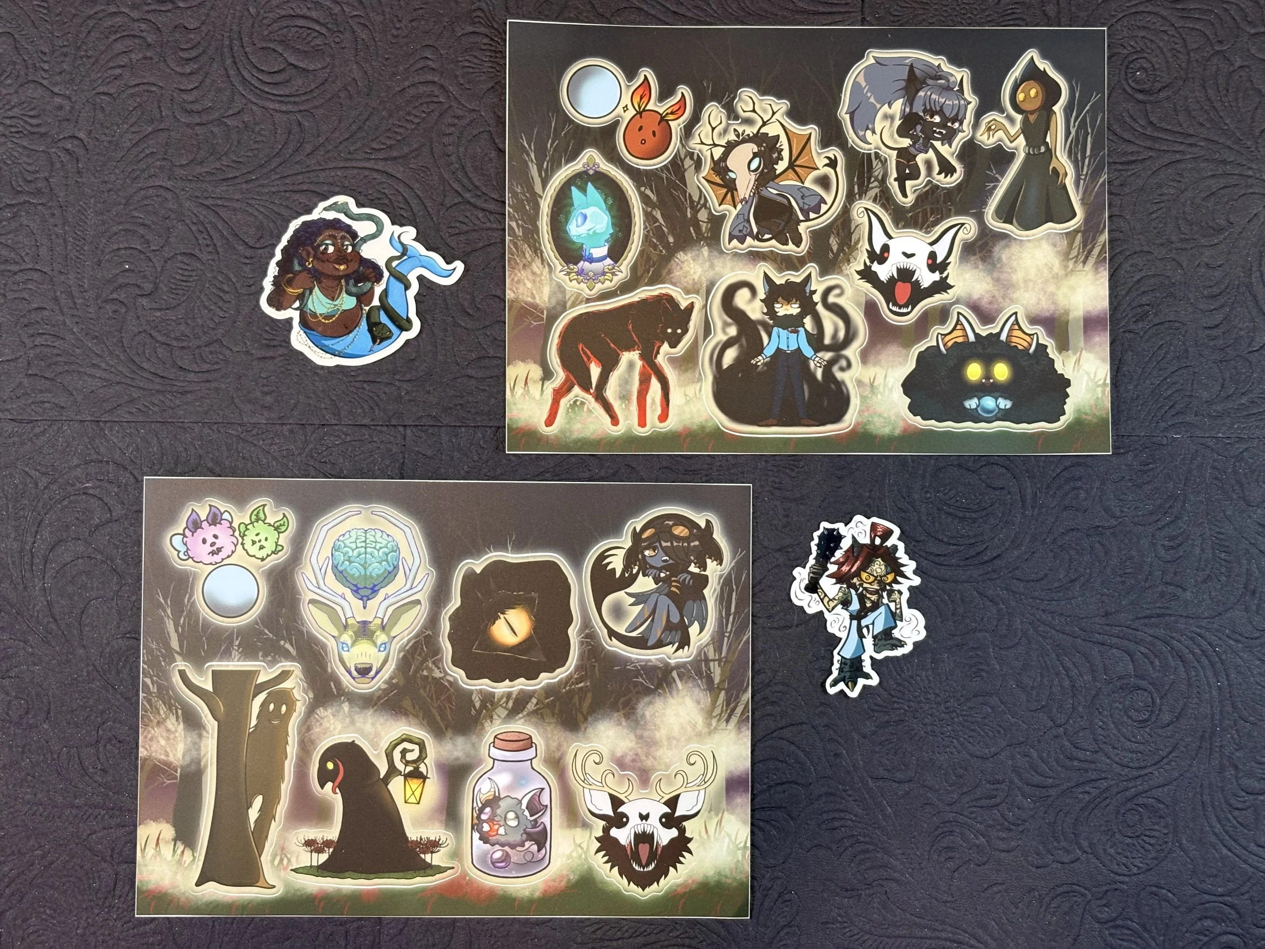 The Halloween Party Sticker Sheets