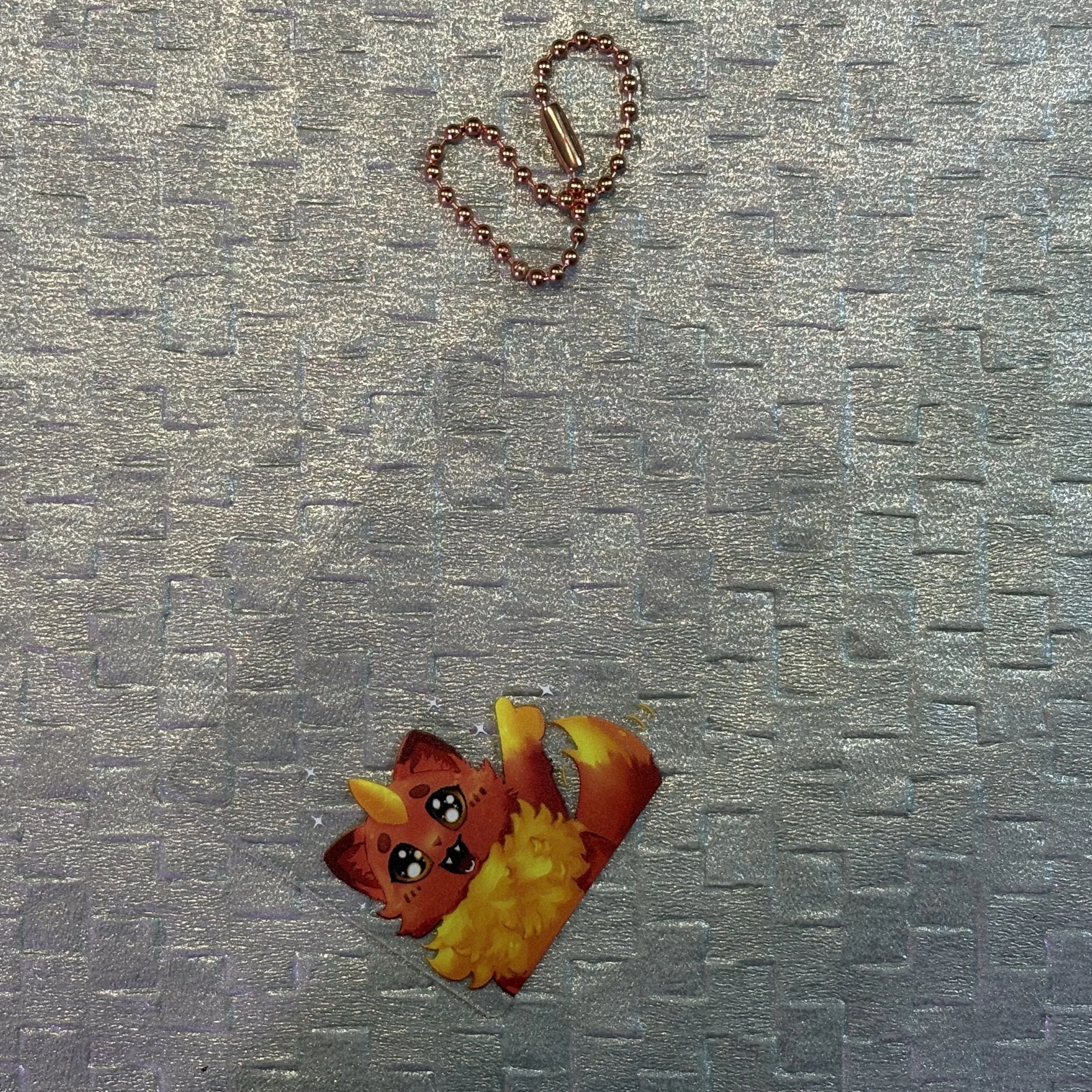 Peace Waving Clear Photo Keychain
