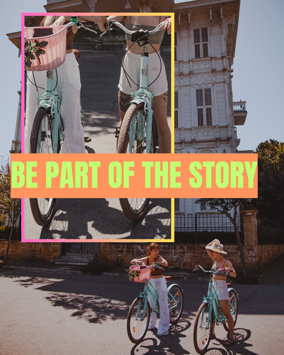 women out enjoying a bike ride