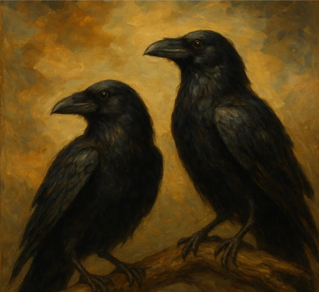 Huginn and Muninn: The Ravens of the Ninth Sky
