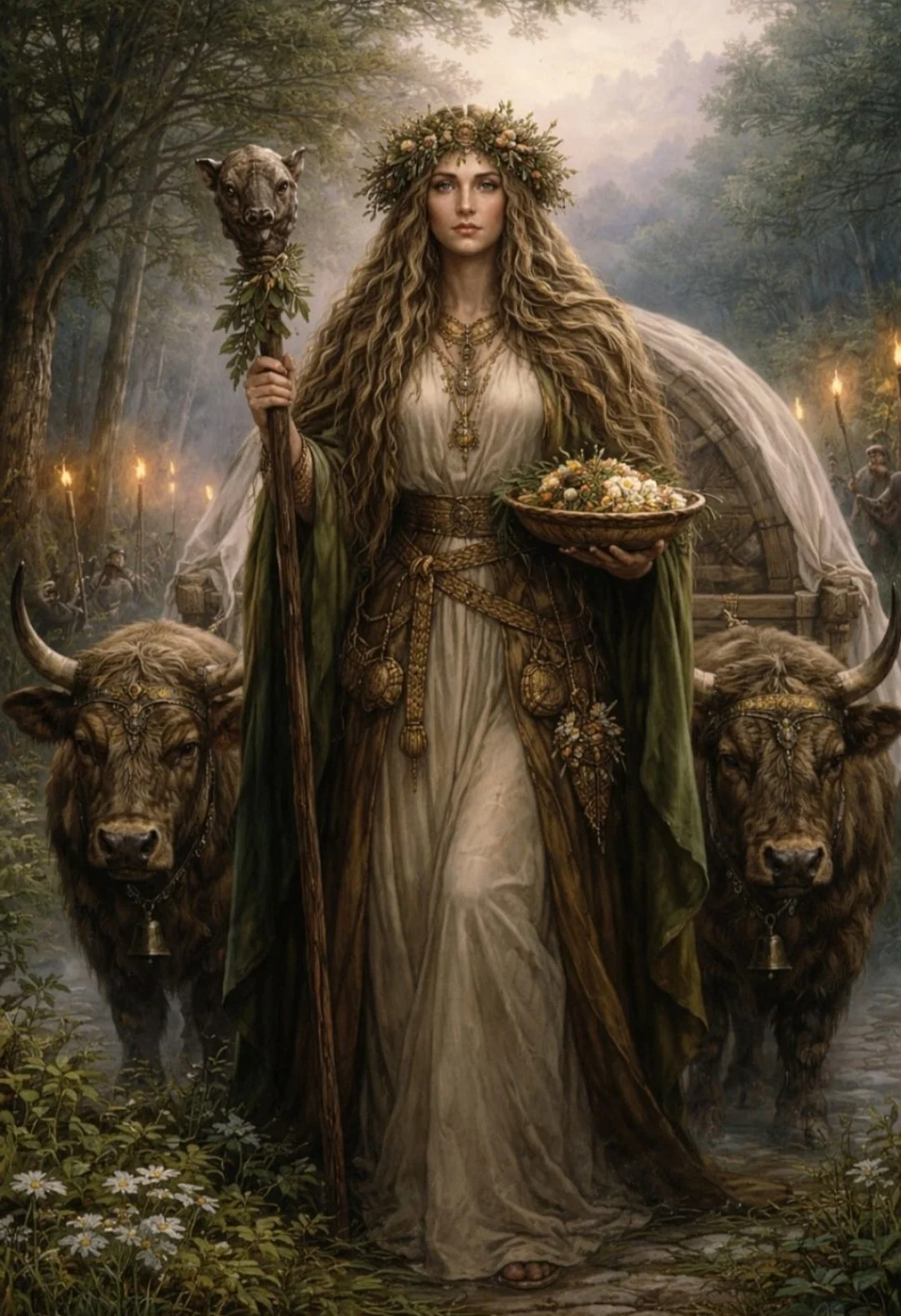 Nerthus: She Who Is Carried and Whom None May See