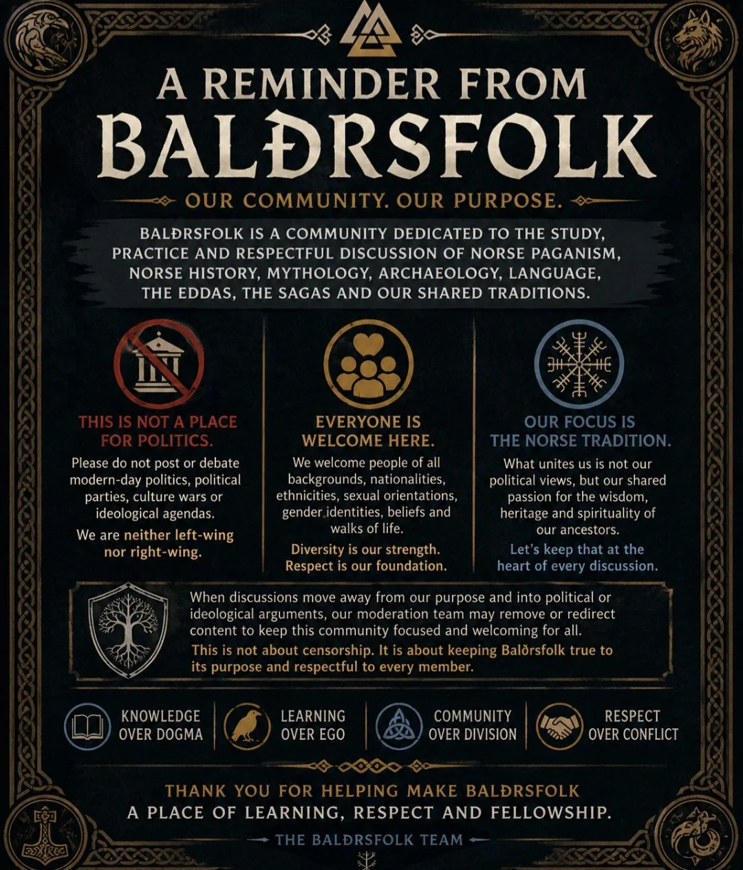 A friendly reminder from the balðrsfolk team 🚨